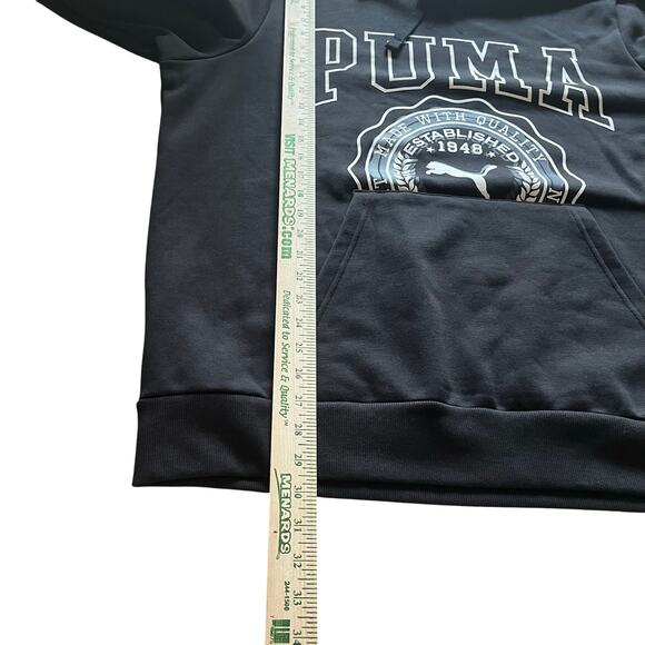PUMA‎ Men's XXL Hoodie Black Sporty Athletic Cotton Blend Casual - Picture 7 of 7